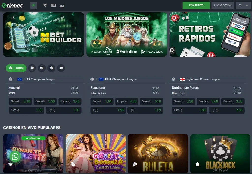 Apuestas en Tinbet Perú